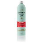 Penrhos Rhubarb Gin bottle on a white background