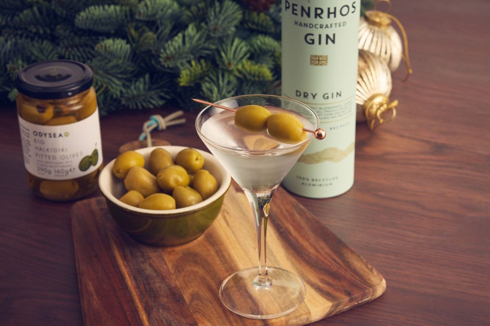 A Christmas Gin Martini