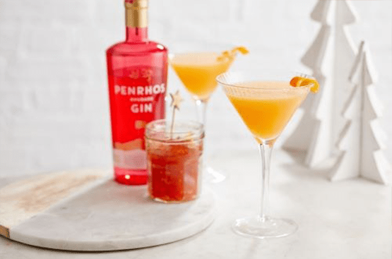 Breakfast Martini Penrhos Rhubarb Breakfast Martini