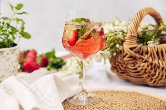Strawberry Hugo Spritz